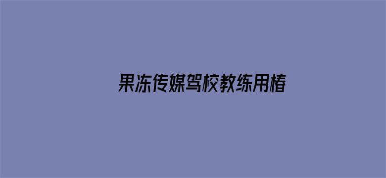 >果冻传媒驾校教练用椿药横幅海报图